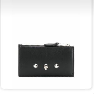 Alexander McQueen Skull and Stud Card Holder
